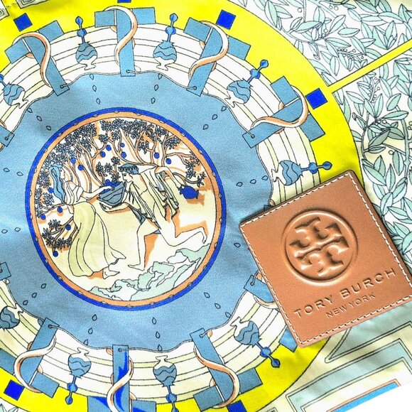 Tory Burch Ella Printed Market Tote Bag Recycled Nylon Greek Gardens Multicolor - Picture 16 of 16